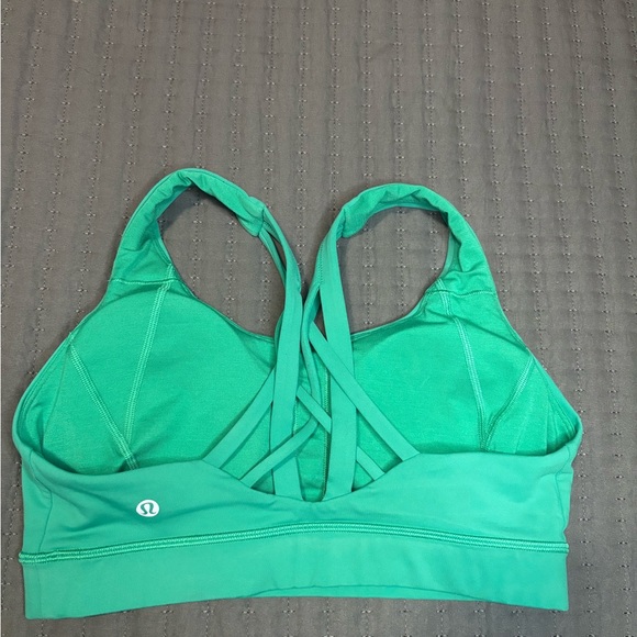 lululemon athletica energy bra Very Green Crossback Sports Bra - Picture 3 of 8
